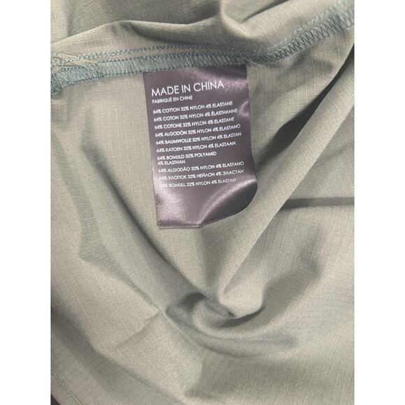 Club Monaco NWT Men's Short Sleeve Ripstop Shirt Olive Green in XXS - Picture 7 of 7